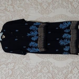 Teddi size large botanical print shirt and skirt (InvW069)